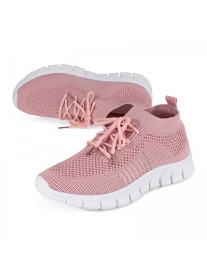 NIS Women Breathable Air Mesh Sneakers Lace Up Sock Shoes Sport Tennis Trainers